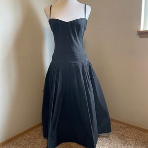 Hache Black Midi Dress